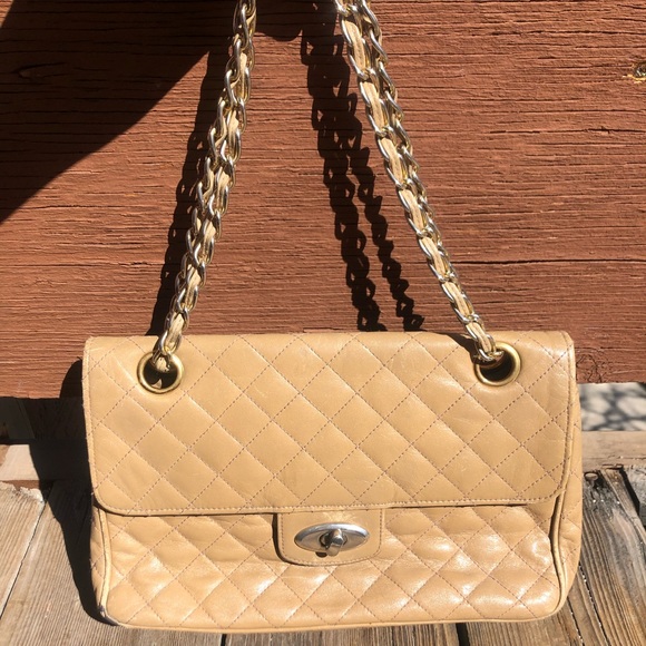 Koret Handbags - Koret patent leather beige vintage bag